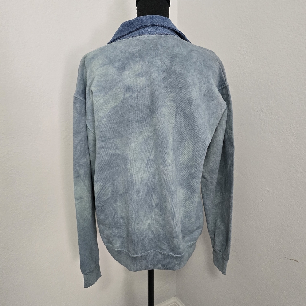 NWOT Free People x Tricia Fix Denim Collar Shirt Xsmall - Picture 4 of 5